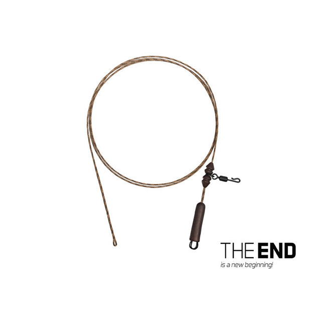 Montura Delphin THE END Leadcore HELI / 3buc 80cm