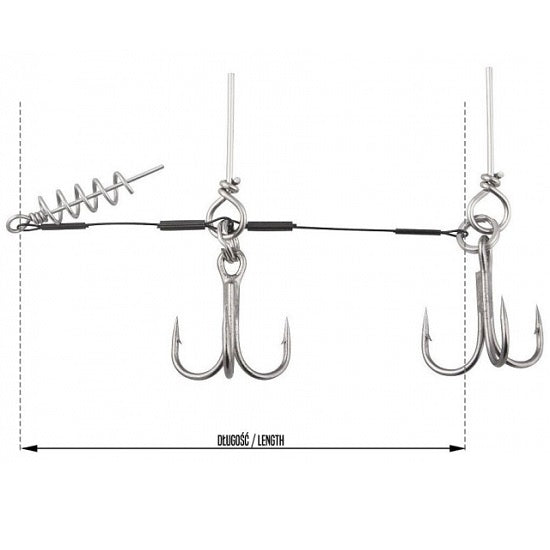 Montura Dragon Stingers with Corkscrew 8cm / 27kg / Nr 1