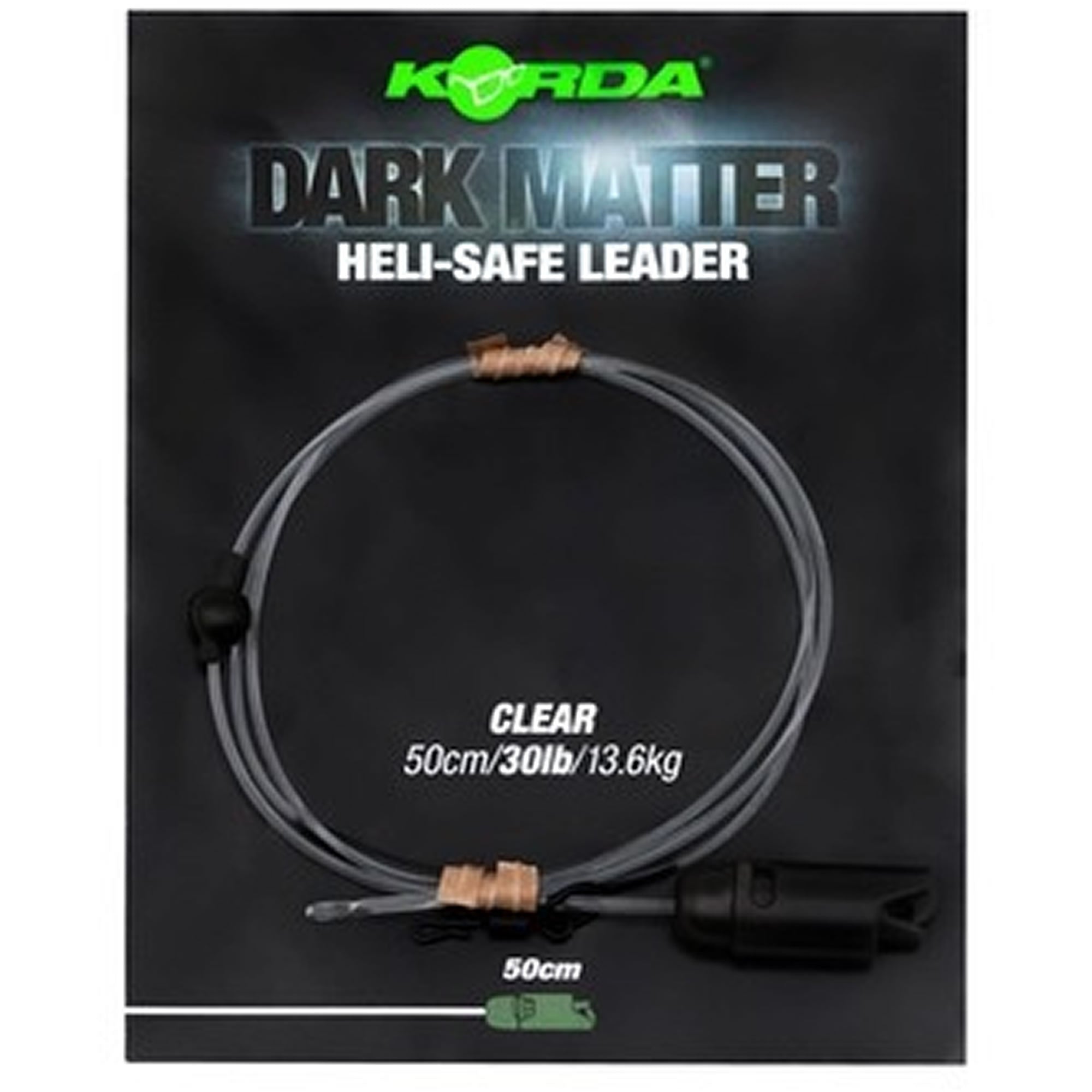 Montura Elicopter KORDA Dark Matter Leader Heli, Weed, 40lbs, 1m