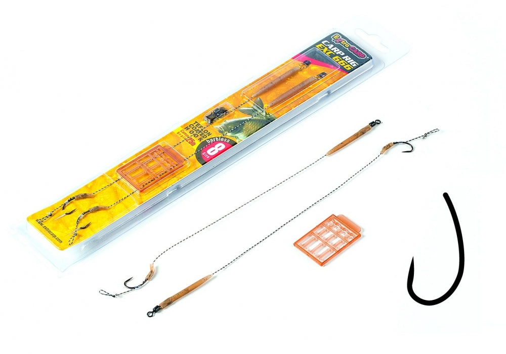 Montura Extra Carp Boilie Rig EXC 666, Nr 4, 11.34kg, 20cm, 2 Buc/Plic