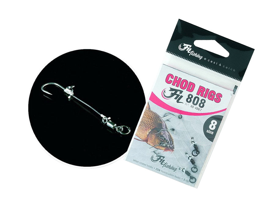Montura FILFISHING Chod Rigs FIL808, Nr 4, 11.34kg, 3 Buc/Plic