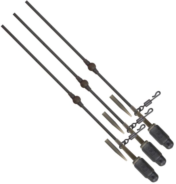 Montura FOX Edges Tuff Tungsten Tubing Heli Clip Rigs, 50cm, 3buc/pac