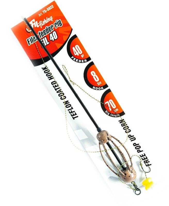 Montura Filfishing Feeder Rig Nr.8 50g PORUMB FLOTANT