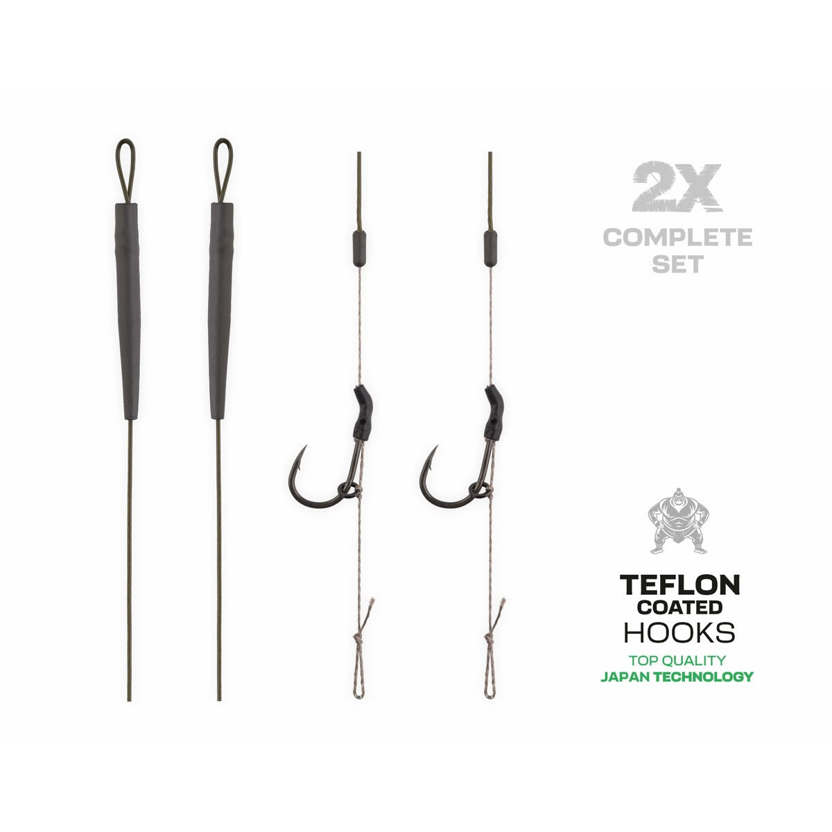 Montura Fir Textil ZFISH Skin Tungsten Rig 25lbs 2buc/pac