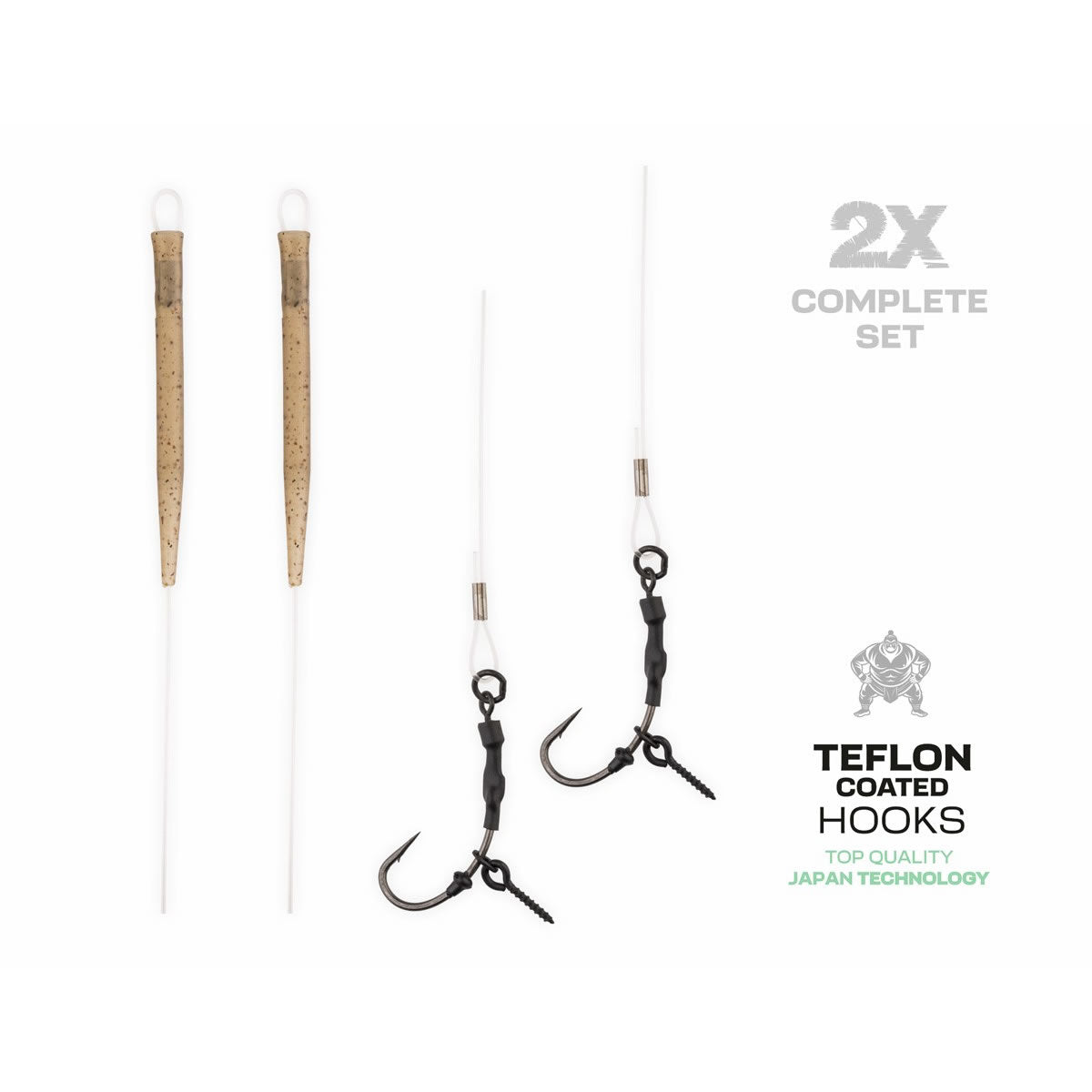 Montura Fluorocarbon ZFISH Ronnie Rig 25lbs 2buc/pac