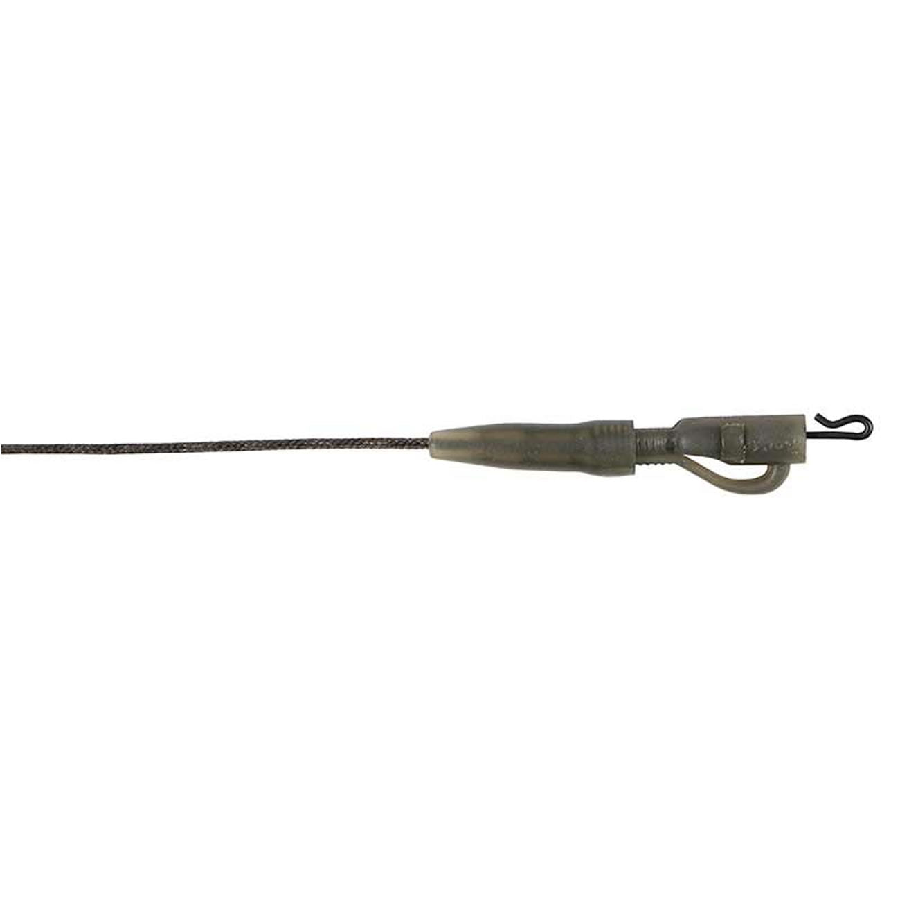 Montura Fox Edges Naturals Submerge Power Grip Lead Clip Leaders 40lb, 3buc/pac