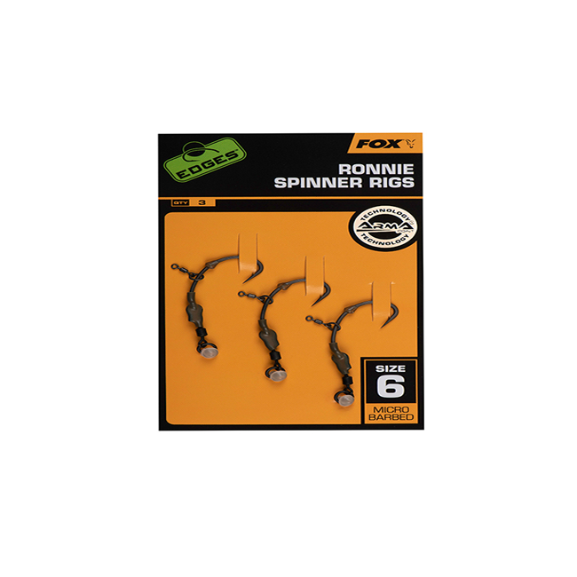 Montura Fox Ronnie Rig Carlig Medium Curve Shank Nr 6, 3buc/pac