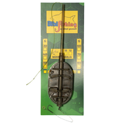 Montura Method Feeder BIBI FISHING cu Tija Long Cast cu Banda, XL, 30g, Carlig Nr. 8, 1buc/plic
