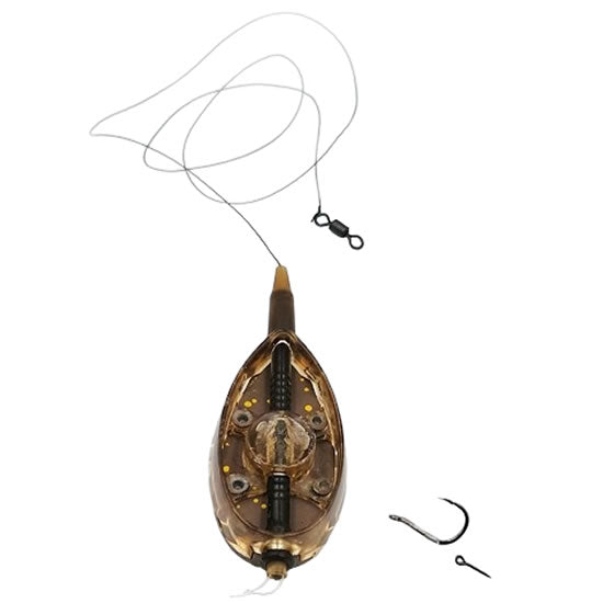 Montura Method Feeder FISH PRO Aperio L, 30g, 0.23mm, Carlig 4 ( Spin Mono )