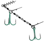 Montura Mikado Stinger Jaws Double Evo Fluo, 25kg, Nr.1/0, 1buc/plic