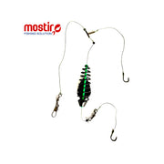 Montura Mostiro Arc Vopsit cu Teu, Plumb Lateral, Fir Textil, 2 Carlige