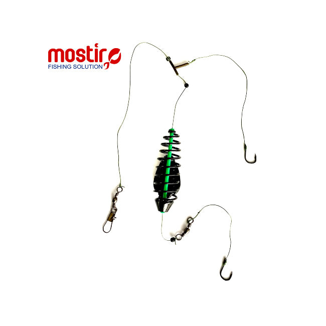Montura Mostiro Arc Vopsit cu Teu, Plumb Lateral, Fir Textil, 2 Carlige