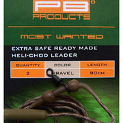 Montura PB Extra Safe Heli Chod Leader Gravel / Nisip, 90cm
