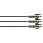 Montura Plumb Pierdut FOX Edges Tubing Lead Clip Ready Rig, Tungsten, 3buc/pac