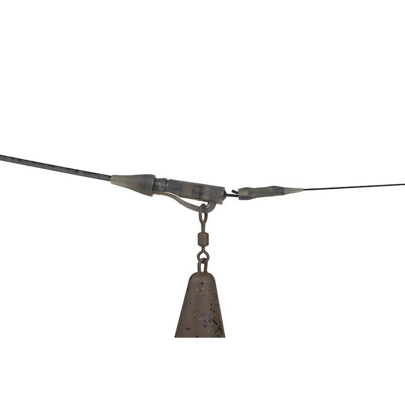 Montura Plumb Pierdut FOX Edges Tubing Lead Clip Ready Rig, Tungsten, 3buc/pac
