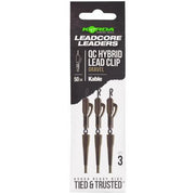 Montura Plumb Pierdut KORDA Kable QC Hybrid Lead Clip, Gravel, 50cm, 3buc/pac