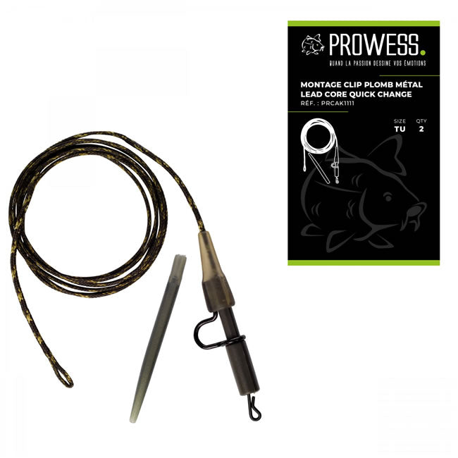 Montura Prowess Clip Plumb Metal Leadcore Agrafa Quick Change 2buc/plic