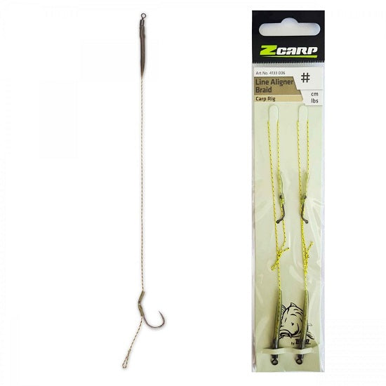 Montura Rig Crap Zebco No.2 Z-Carp Line Aligner Braid