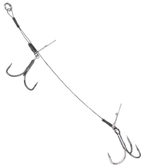 Montura SAVAGE GEAR Carbon Double Stinger, 23kg, Nr.3/0, 15cm, 2buc/pac