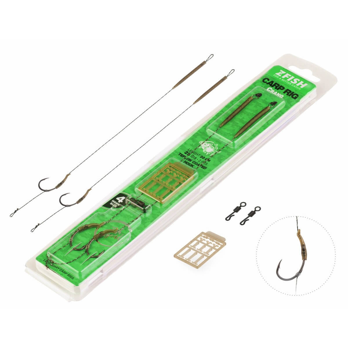 Montura ZFISH Crang Carp 25lbs 2buc/pac