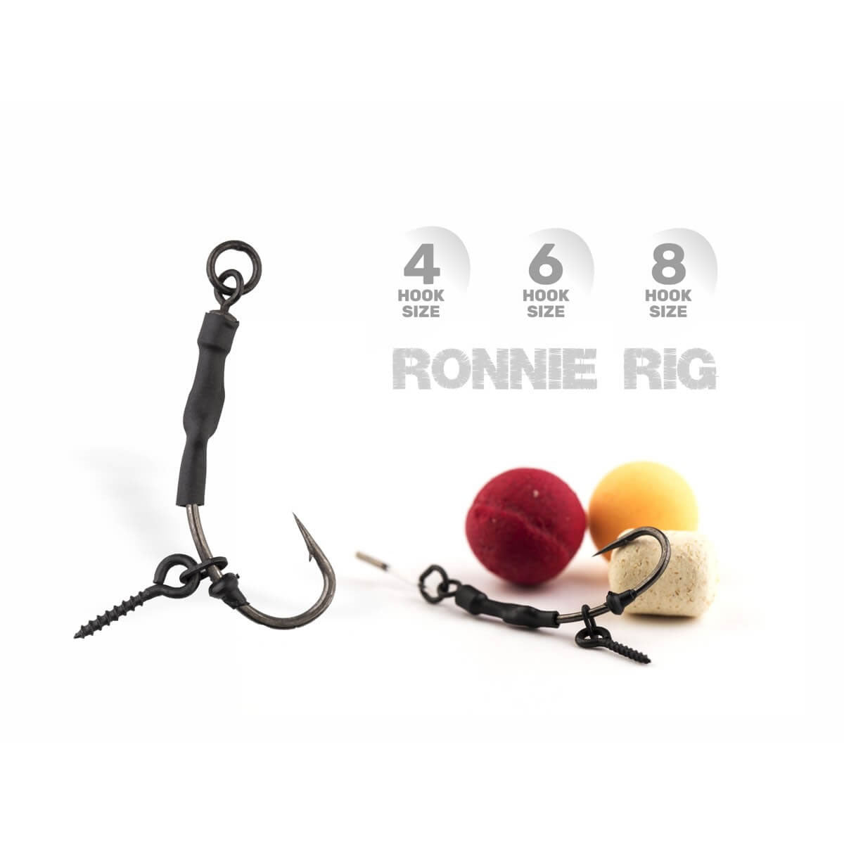 Montura ZFISH Ronnie Rig Carlig Curve Shank 3buc/pac