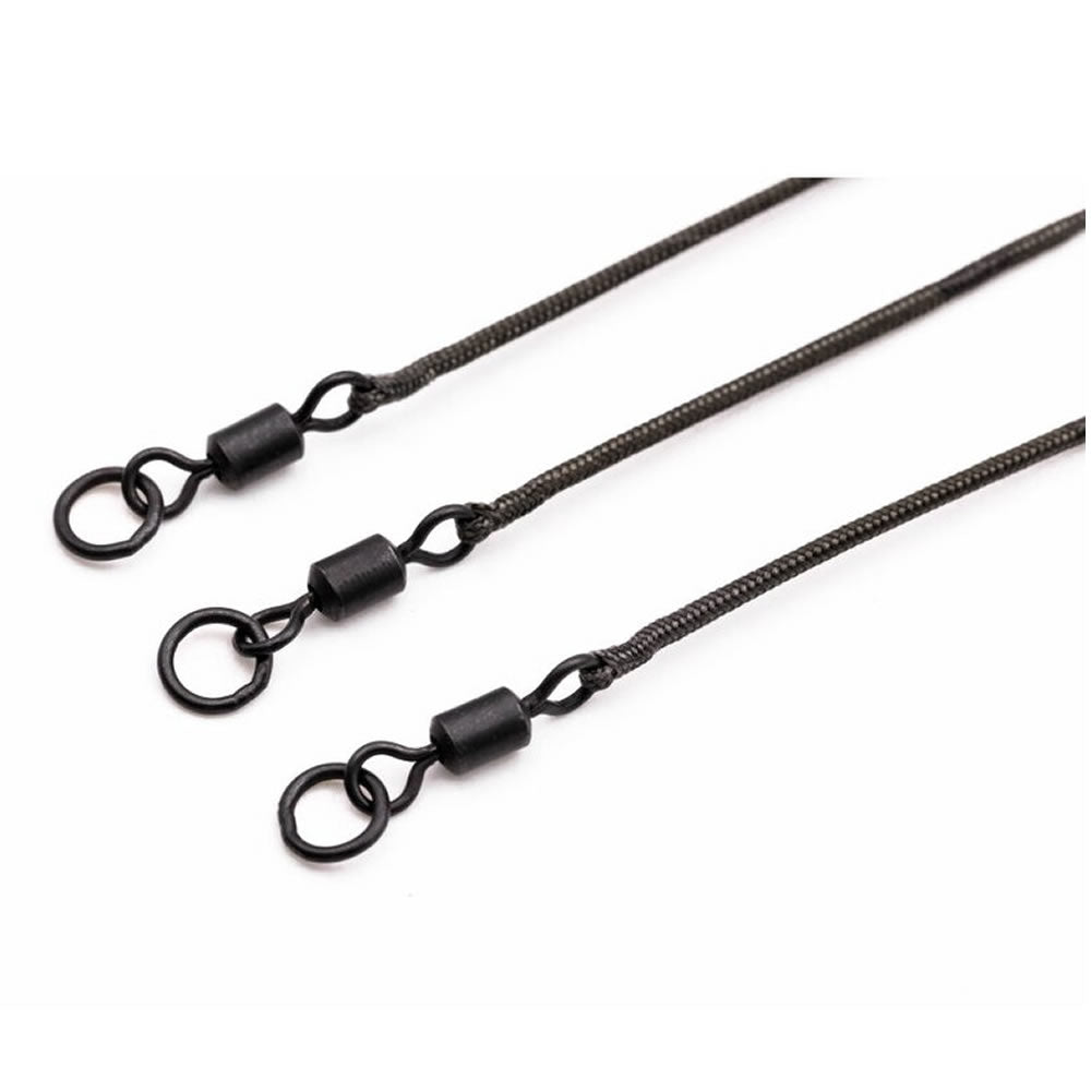 Montura cu Vartej si Anou Korda Kable Ring Swivel, Weed Silt, 50cm