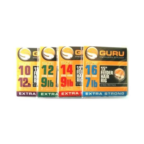 Monturi Guru Feeder Hair Rigs, 8 buc/plic Nr.12 / 0.25mm