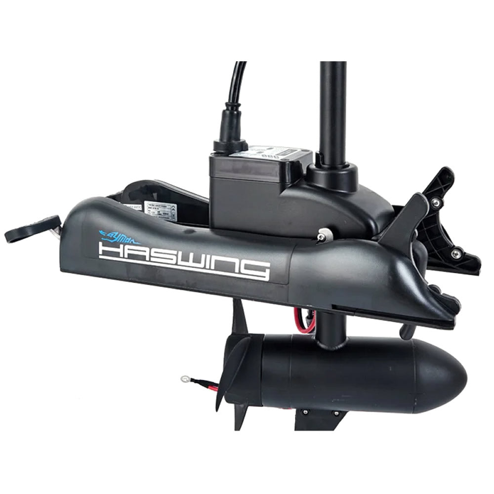 Motor Electric HASWING Cayman B GPS 55lb Long Shaft, Black