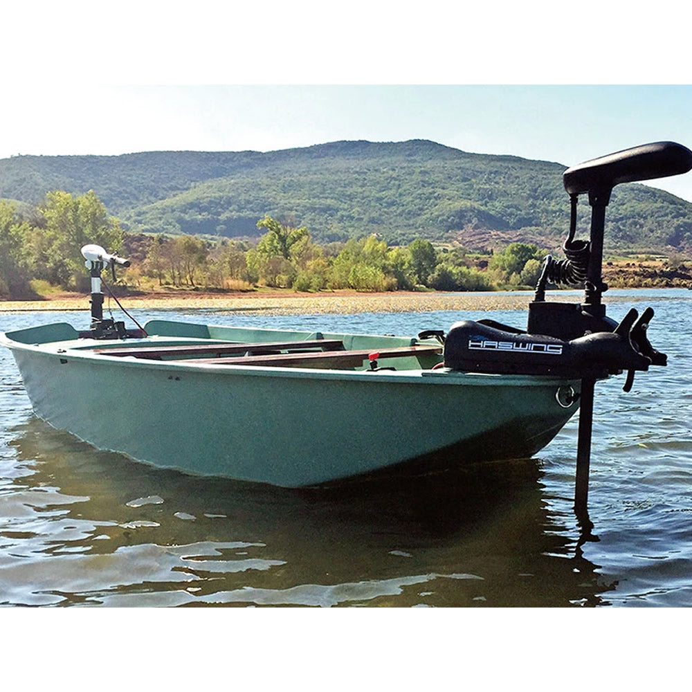 Motor Electric HASWING Cayman B GPS 55lb Long Shaft, Black