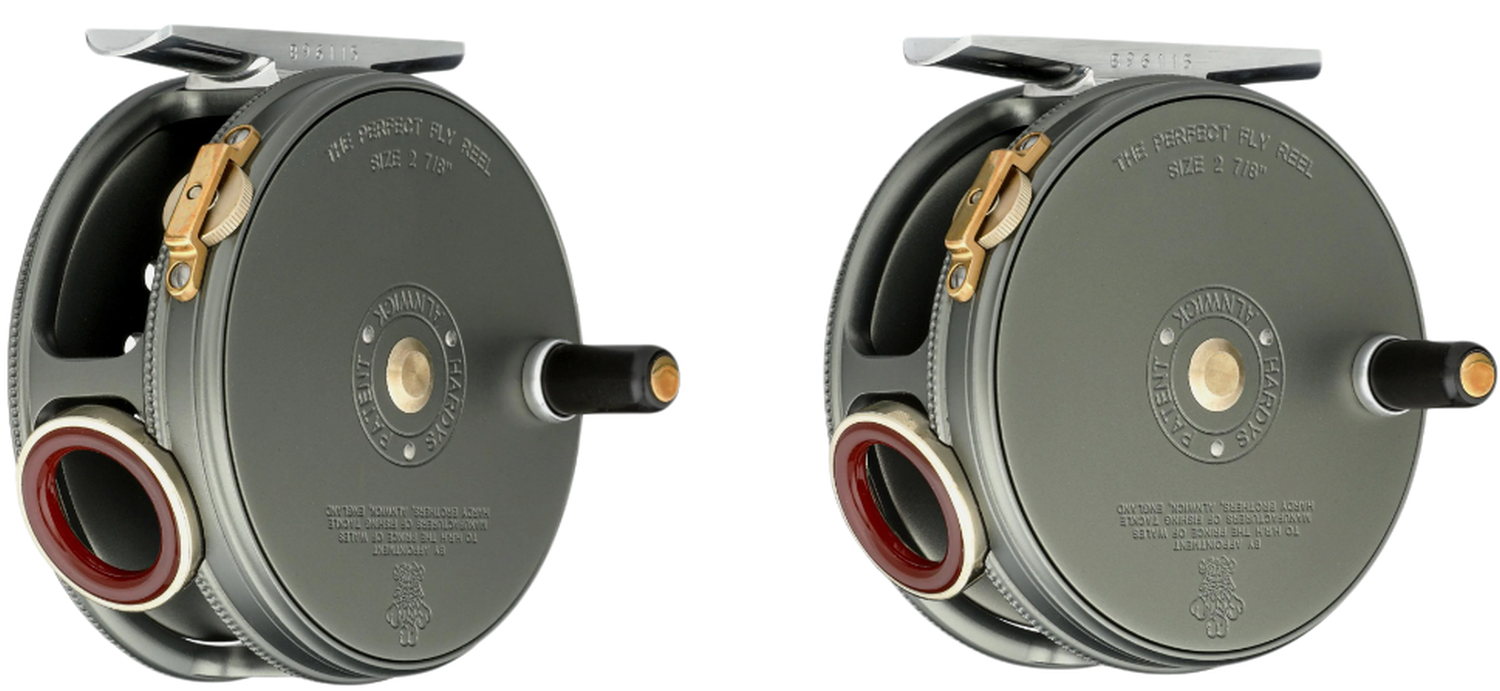 Mulineta Hardy 1912 Perfect LH020 Fly Reel Right Hand, Gunmetal Grey, 4/5WT