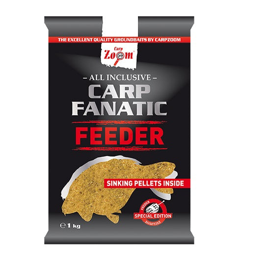 NADA CARP ZOOM CARP FANATIC FEEDER 1KG FISH-HALIBUT