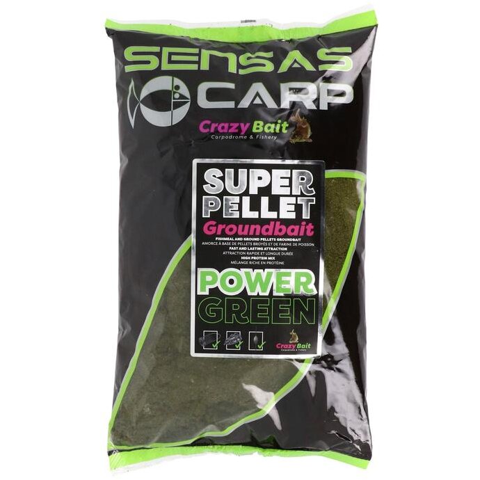 NADA SENSAS SUPER PELLET POWER GREEN 1KG 