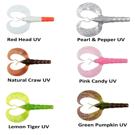 NALUCA FOX RAGE MEGA CRAW 13cm Lemon Tiger UV
