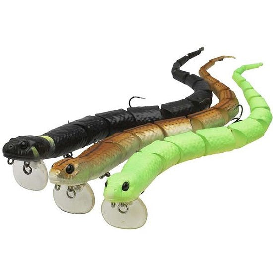 NALUCA SAVAGE 3D SNAKE 20CM/25G GREEN FLUO