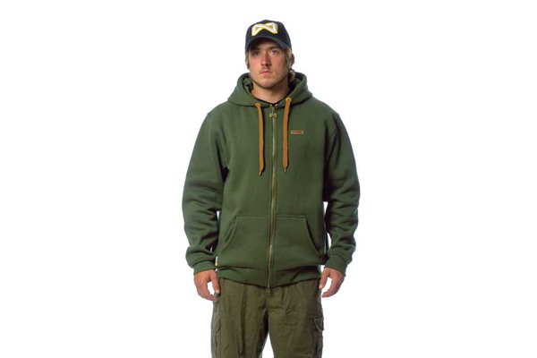 NAVITAS Low Key Zip Hoody Green