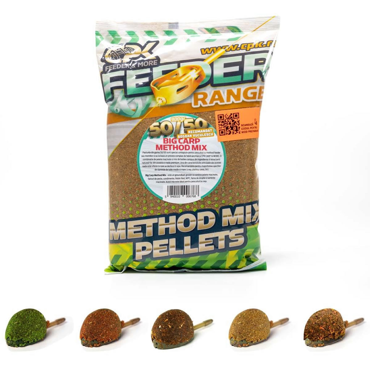 Nada CPK 50/50 Method Feeder Groundbait, Choco Orange, 900g