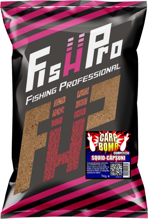 Nada FISH PRO Carp Bombo, Squid Capsuna, 1kg