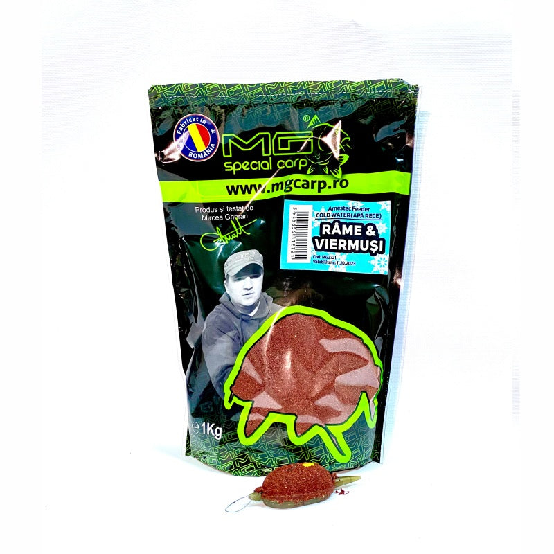 Nada Method Feeder MG Special Carp Apa Rece - Râme &amp; Viermuși, 1kg