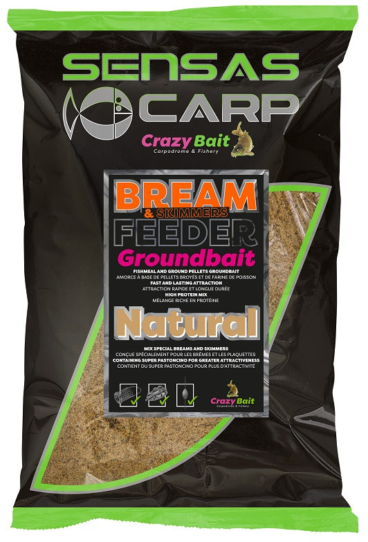 Nada SENSAS UK Big Bag, Bream Feeder Dark, 2kg