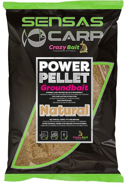 Nada SENSAS UK Big Bag, Pellet Natural, 2kg