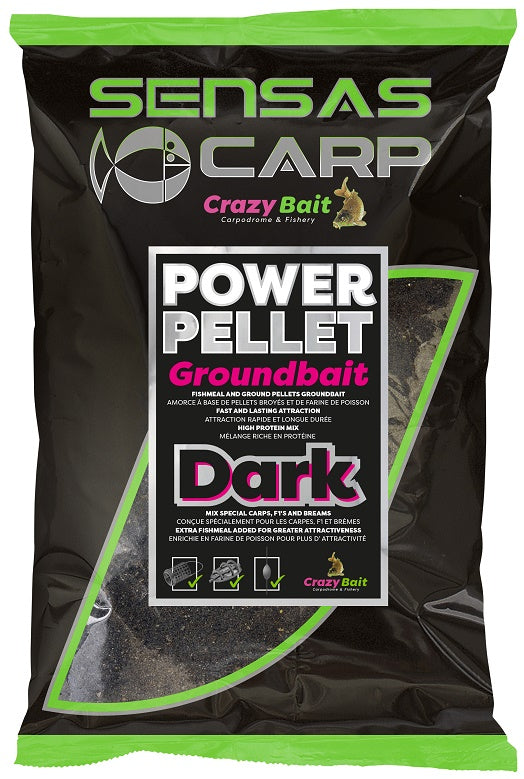 Nada SENSAS UK Big Bag Power, Pellet Dark, 2kg
