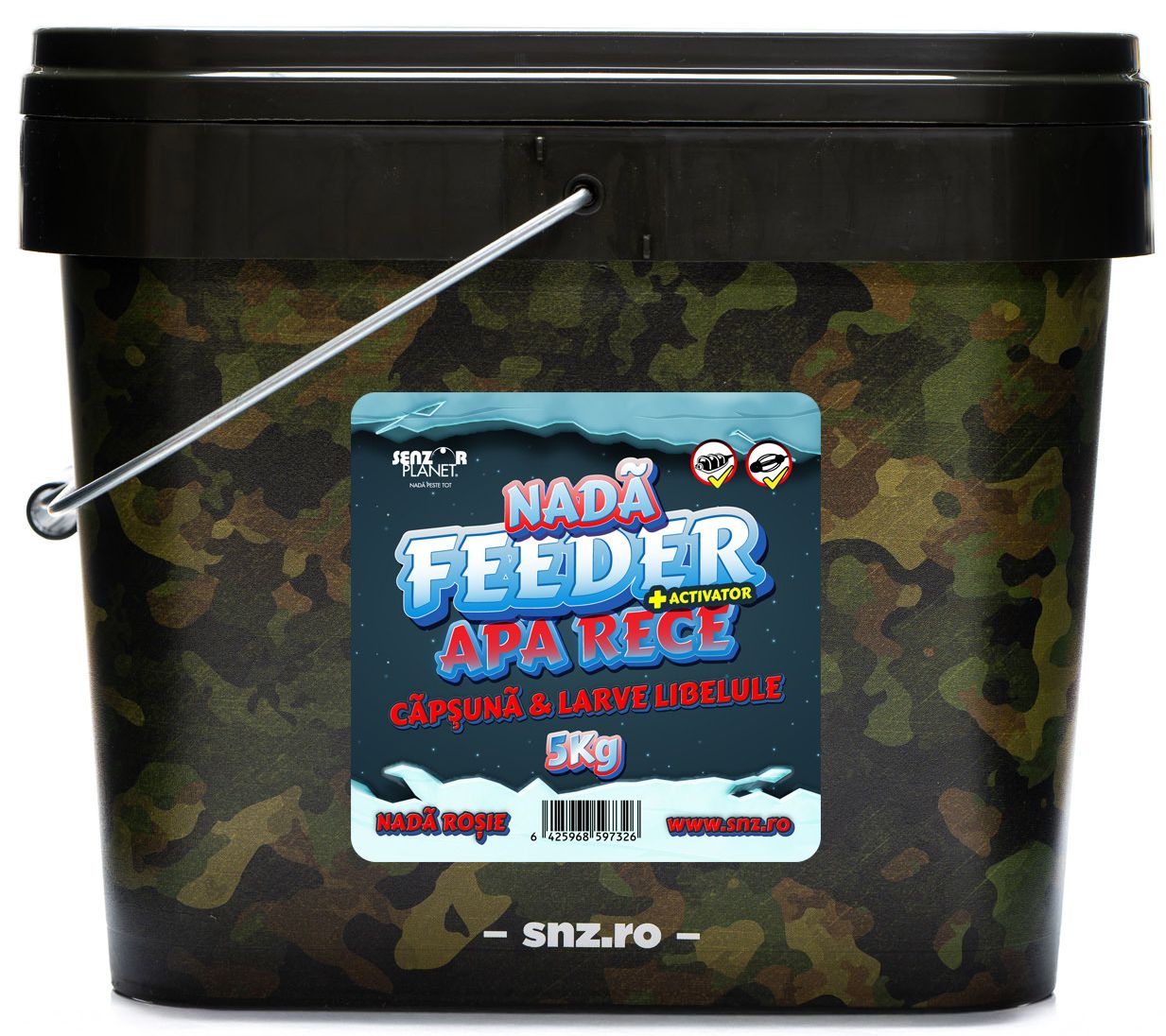 Nada SENZOR Feeder Apa Rece Cu Activator, Capsuna &amp; Larve Libelule, 5kg