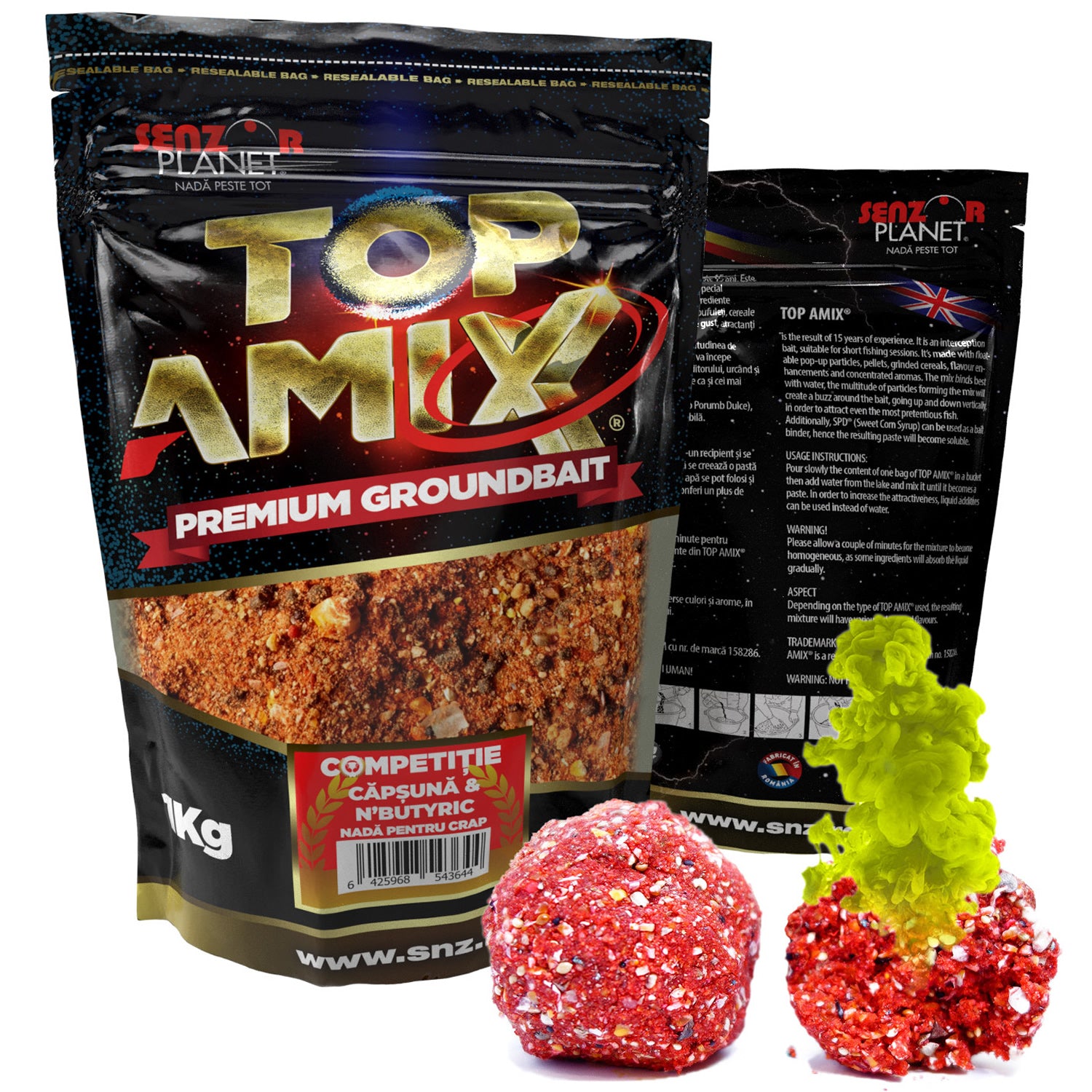 Nada Senzor Top Amix Competitie Capsuna &amp; N'Butyric, 1kg