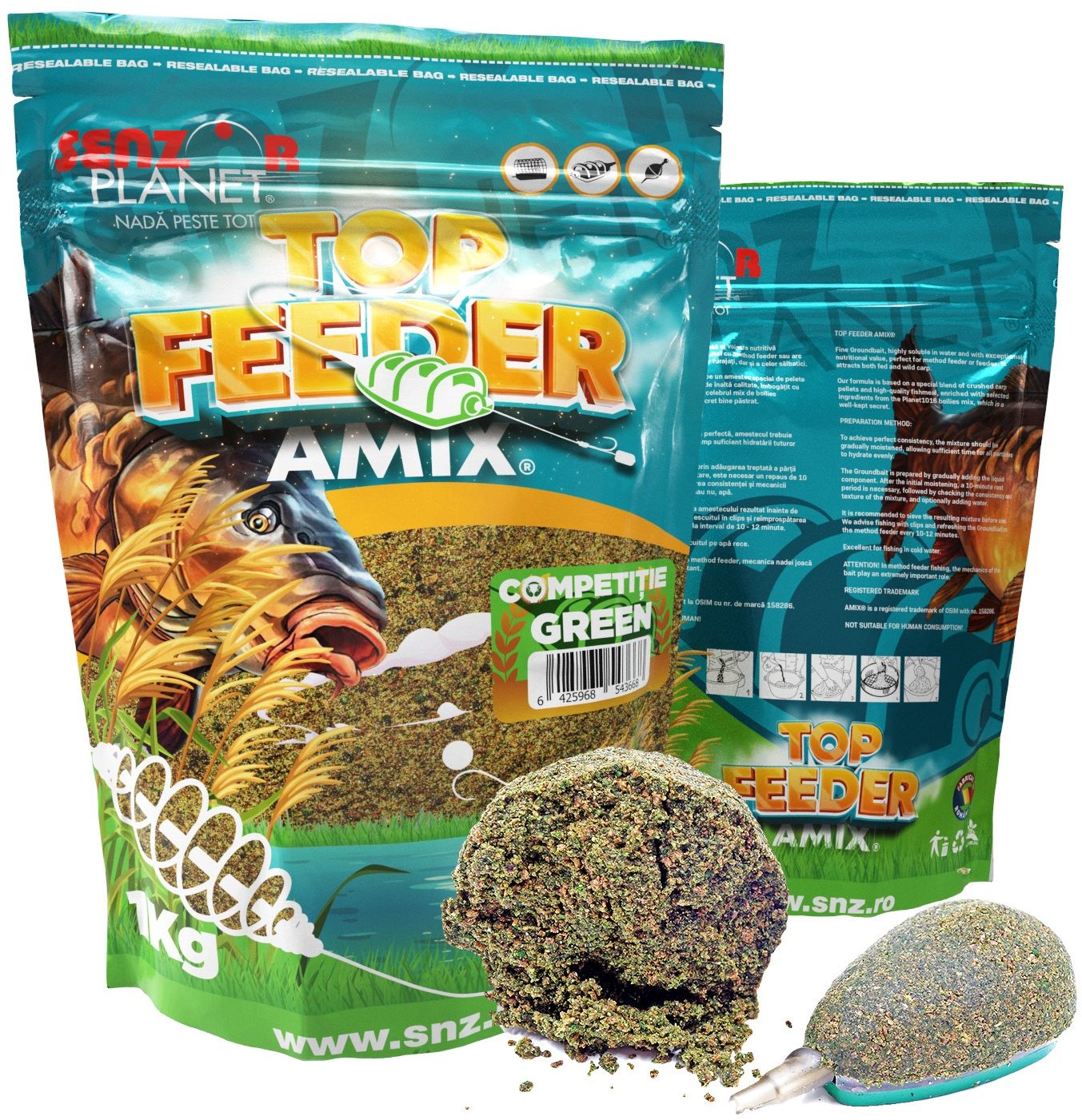 Nada Senzor Top Amix Competitie, Green, 1kg