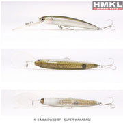 Naluca HMKL K-II Minnow 60 Suspending - 3.6g 6cm Super Wakasagi