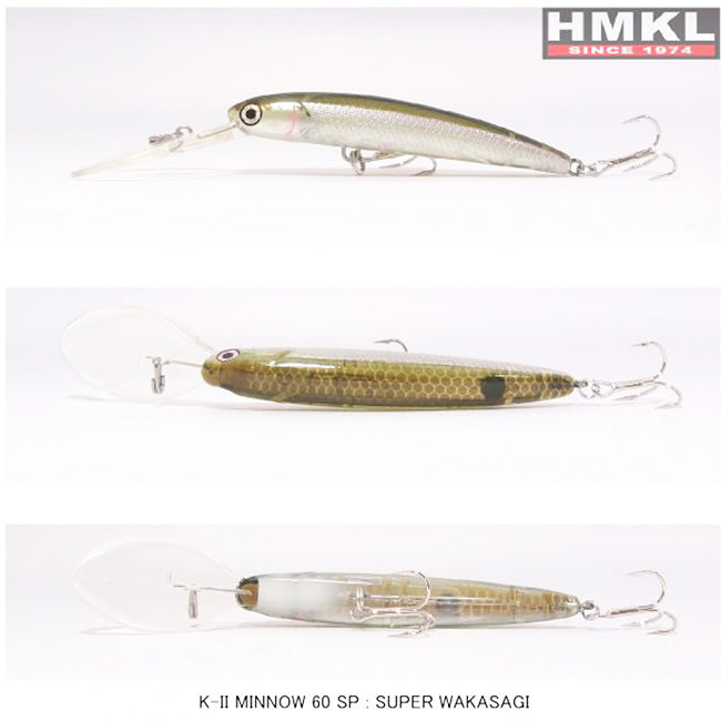 Naluca HMKL K-II Minnow 60 Suspending - 3.6g 6cm Super Wakasagi