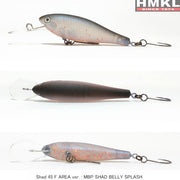 Naluca HMKL Shad 45 F -2.7g -Trout AREA MBP Shad Belly Splash