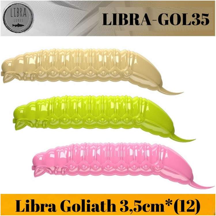 Naluca LIBRA LURES Goliath, 3.5cm, 1.05g, Pellets, 12buc/pac