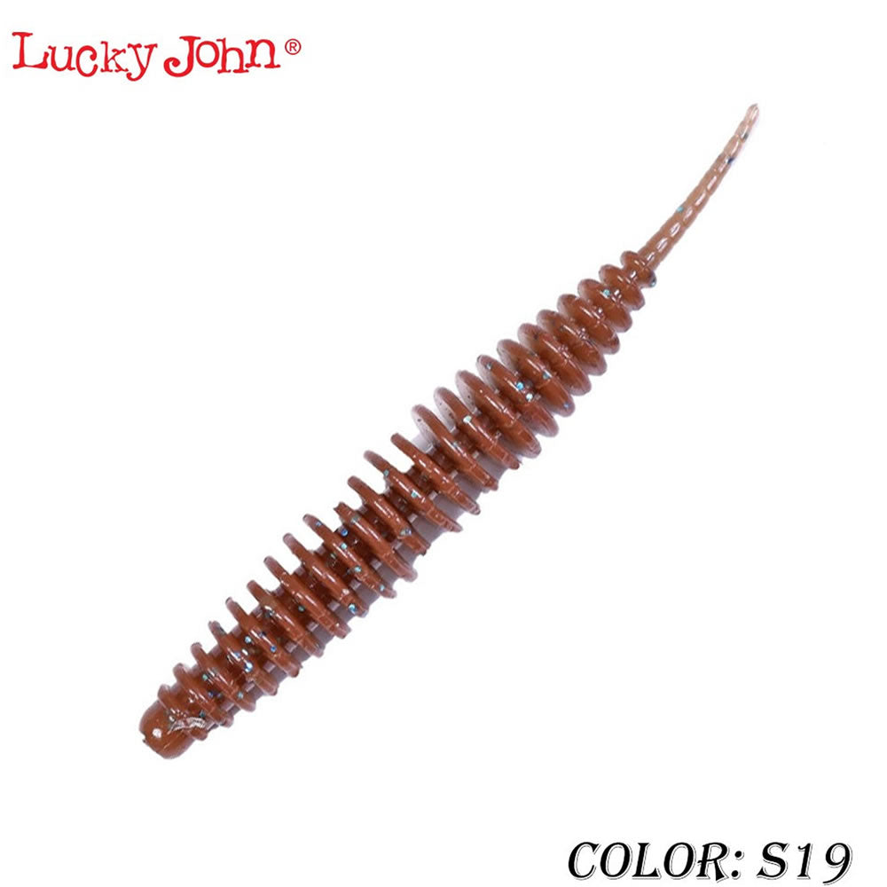 Naluca LUCKY JOHN Soft Lure UltraWorm, Culoare S19, 5cm, 9buc/pac