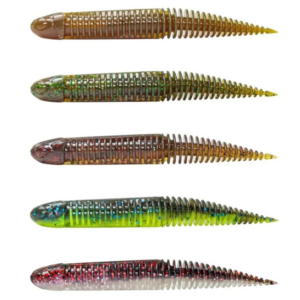 Naluca SAVAGE GEAR Ned Dragon Tail Slug Clear Water Mix 5buc